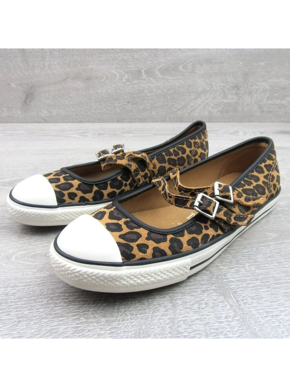 Converse CTAS OX Dainty Jane Leopard Women's Size 9.5 Shoes NEW - Picture 4 of 13
